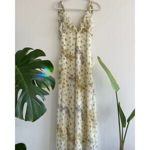 Steve Madden Adalina Floral Ruffle Maxi Dress